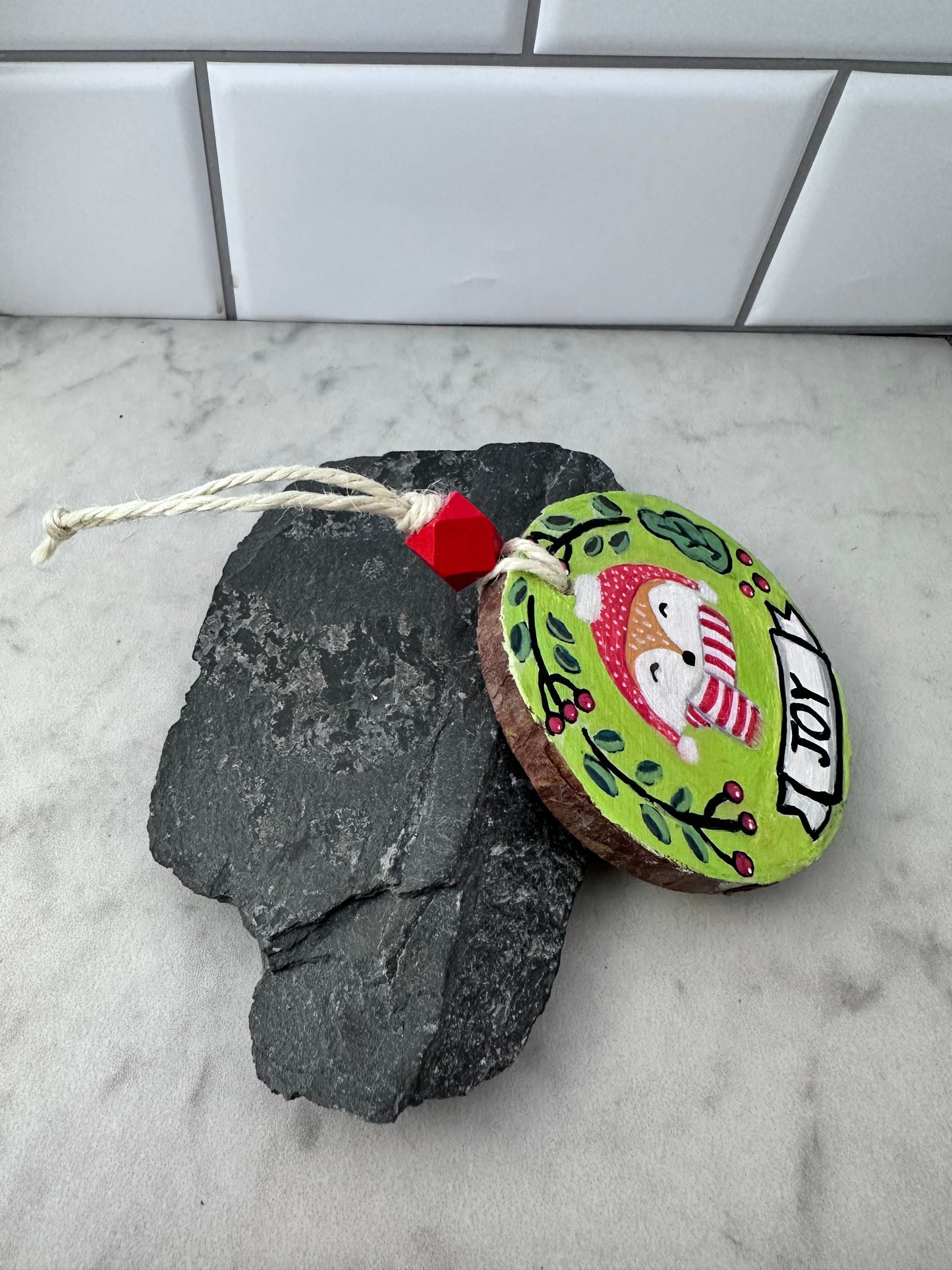 Sweater Weather Foxy Ornament