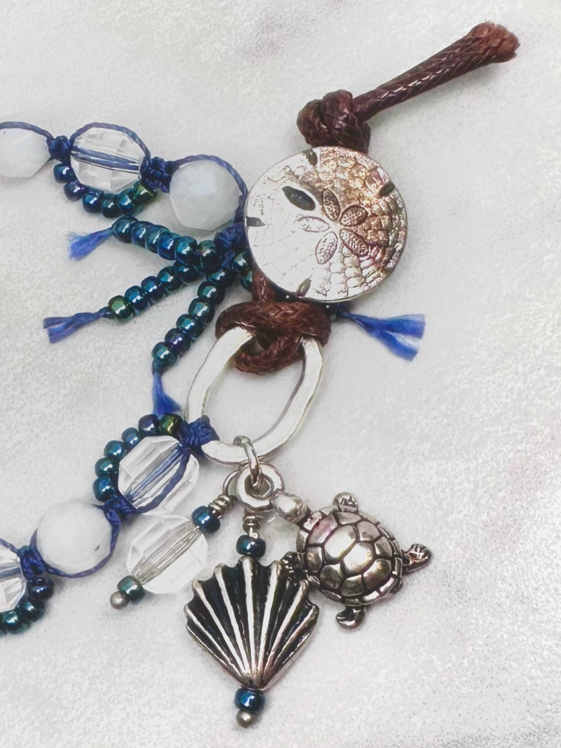 Seaside Macrame Quartz & Moonstone Bracelet