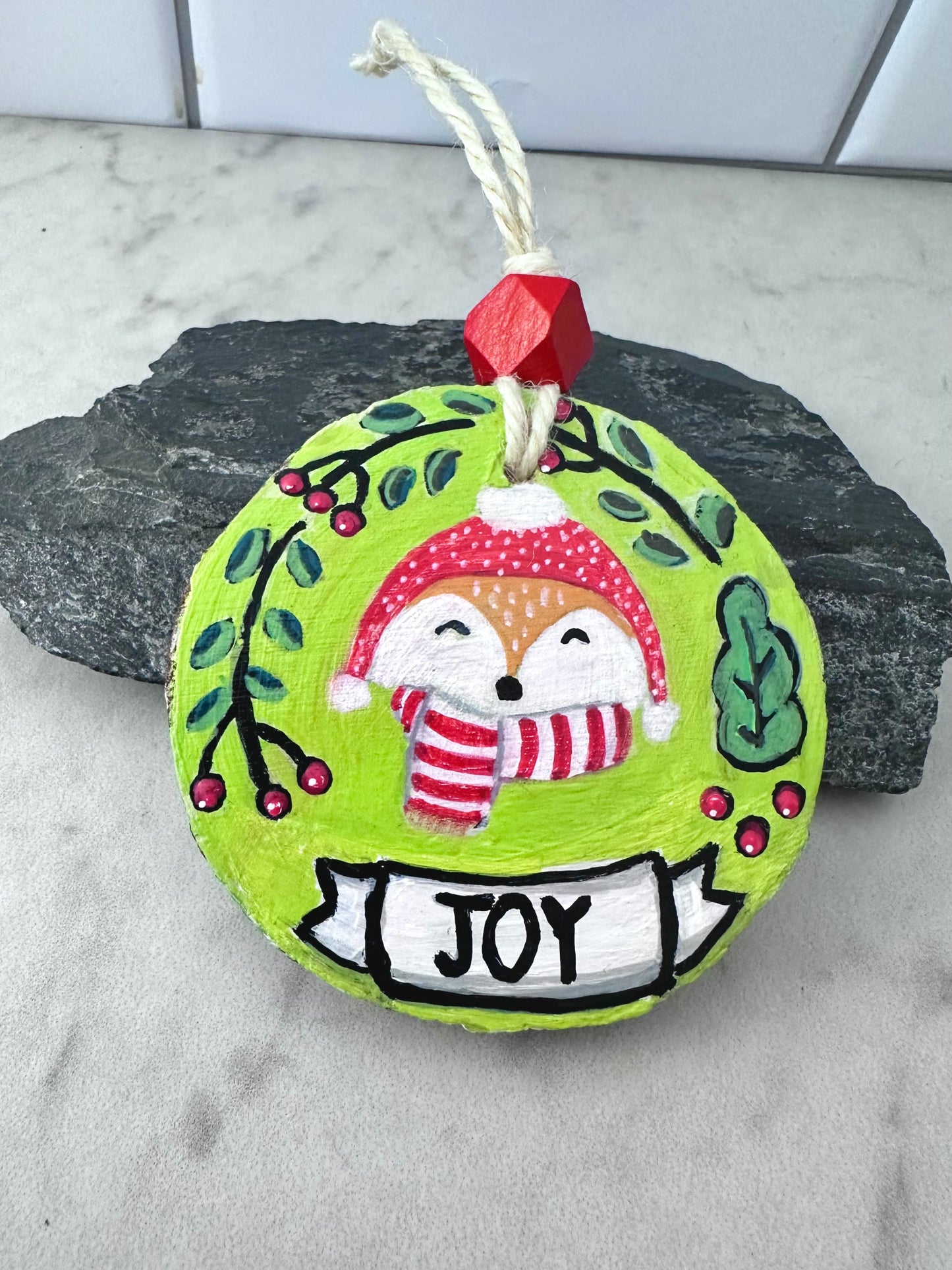 Sweater Weather Foxy Ornament