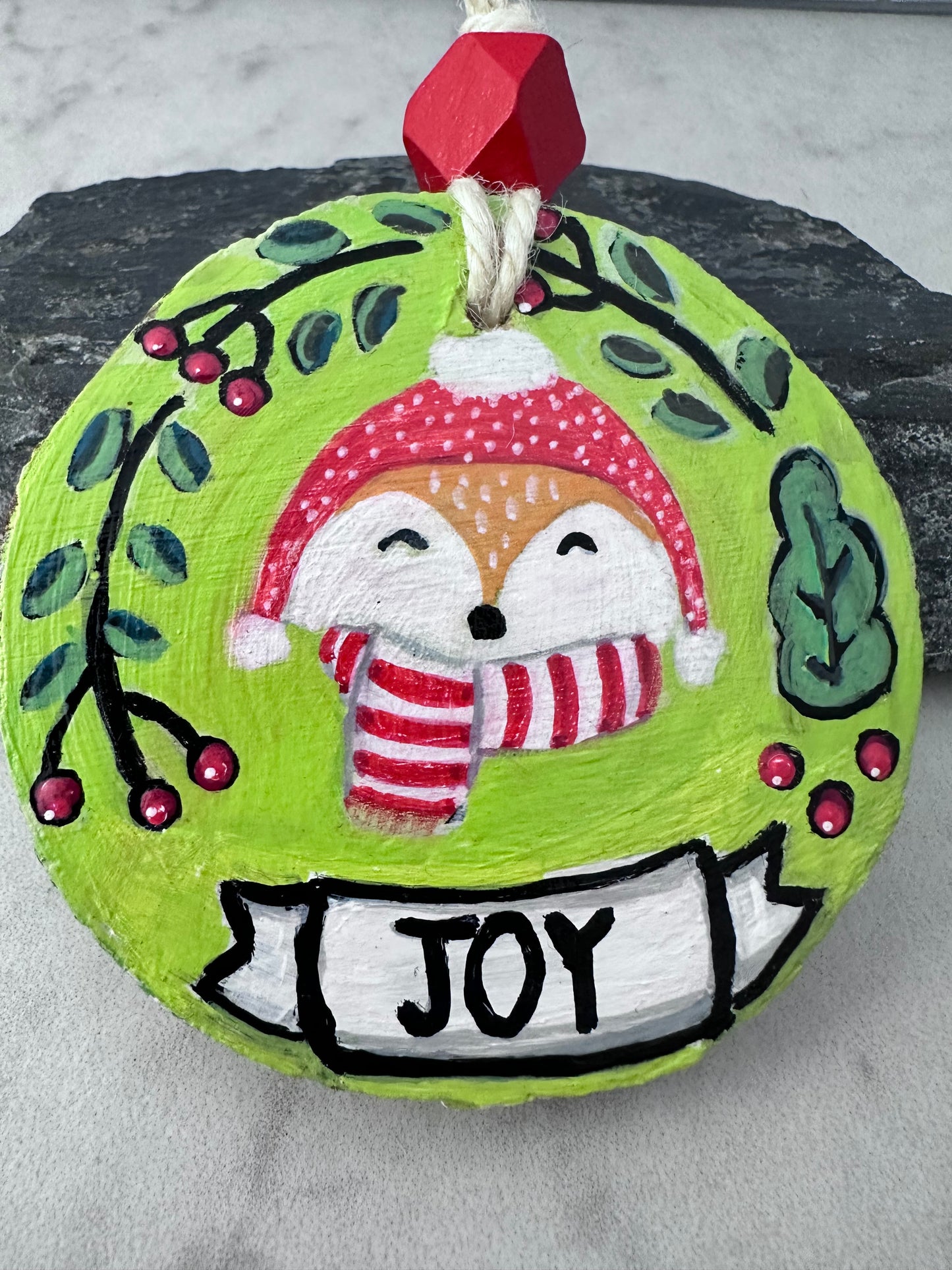 Sweater Weather Foxy Ornament